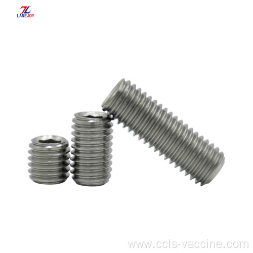 DIN916 stainless steel hexagon machine screw headless screw